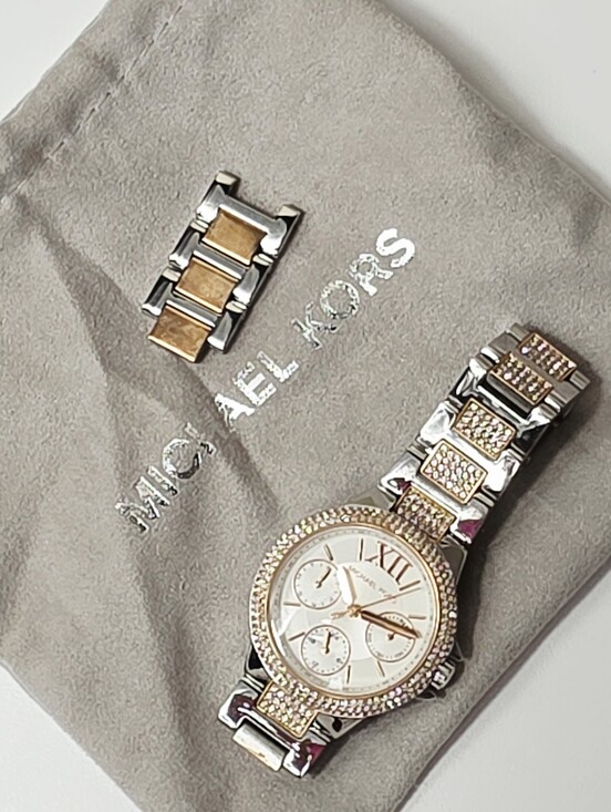 Michael Kors Accessories - Michael Kors Camille Multifunction Two-Tone Stainless Steel Watch